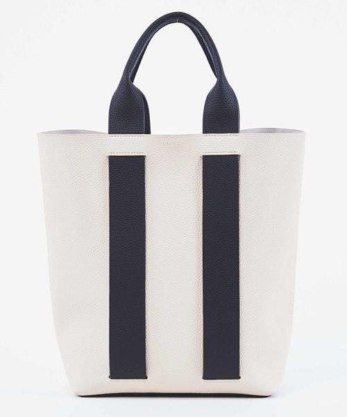 Laugoa（ラウゴア）の「【LAUGOA】 インダストリアルデザイントート　Espoir　0174-11013   （トートバッグ・レディース・アイボリー/グリーン/プラム・FREE）」の2枚目の写真