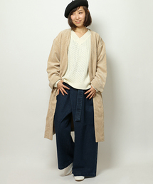 LBC | コーデュロイガウンコート                  (その他アウター)