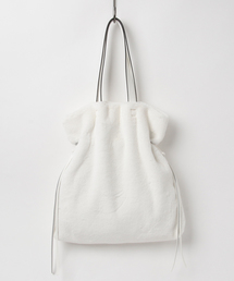 un dix cors | フェイクファー巾着バッグ(ハンドバッグ)