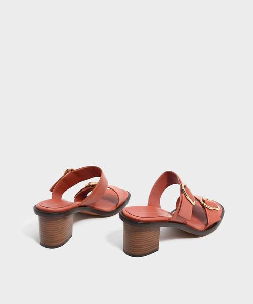 CHARLES & KEITH(チャールズ & キース)の「ダブルストラップミュール / DOUBLE STRAP MULES(サンダル・レディース・ブラック/オレンジ・22.5cm/23cm/23.5cm/24.5cm/25cm)」の11枚目の写真