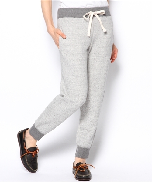 BEAMS BOY（ビームスボーイ）の「BEAMS BOY / 配色リブ スウェットイージー（その他パンツ・レディース・ライトグレー/ネイビー・ONE SIZE）」の3枚目の写真