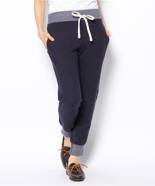 BEAMS BOY（ビームスボーイ）の「BEAMS BOY / 配色リブ スウェットイージー（その他パンツ・レディース・ライトグレー/ネイビー・ONE SIZE）」の5枚目の写真