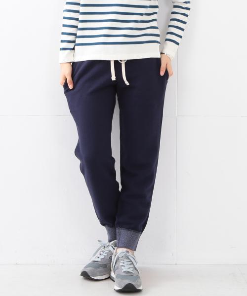 BEAMS BOY（ビームスボーイ）の「BEAMS BOY / 配色リブ スウェットイージー（その他パンツ・レディース・ライトグレー/ネイビー・ONE SIZE）」の6枚目の写真