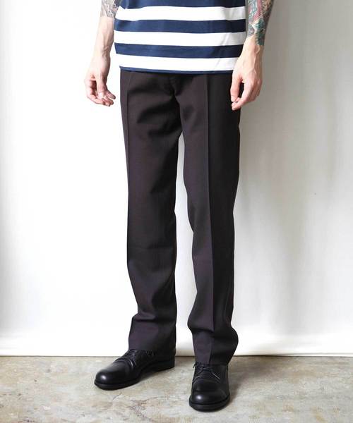 COREFIGHTER（コアファイター）の「WOOL SLACKS w/LINE（スラックス・メンズ・ブラック/ダークグリーン/ブラウン・MEDIUM）」の3枚目の写真