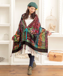 チャイハネ | 【チャイハネ】yul ジャガード刺繍ケープ(カーディガン/ボレロ)