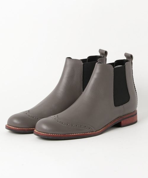 FOOT STYLE(フットスタイル)の「サイドゴアブーツFS-1105M(ブーツ・メンズ・ブラック/グレー/ライトブラウン・40/41/42/43)」の1枚目の写真