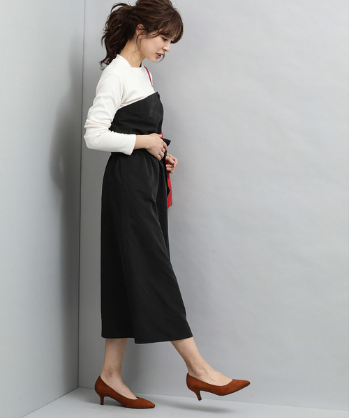 VIS（ビス）の「ピーチ起毛ドッキングワンピース（ワンピース・レディース・ブラック系その他/ブラウン系その他・FREE）」の10枚目の写真