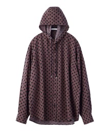 JOHN LAWRENCE SULLIVAN | DOT PRINTED HOODED SHIRT(シャツ/ブラウス)