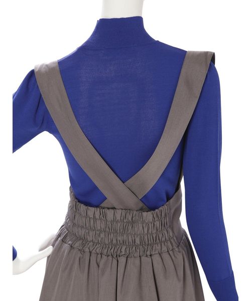jouetie(ジュエティ)の「サスペンダーティアードスカート(スカート・レディース・ブラック/グレー/ターコイズブルー・MEDIUM)」の9枚目の写真