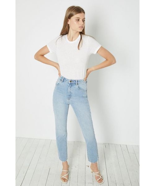 ROLLA'S(ローラス)の「ROLLAS ローラス / MILLER TEE 無地スラブT / RO12991(Tシャツ/カットソー・レディース・ホワイト/ブラック/レッド・S)」の2枚目の写真
