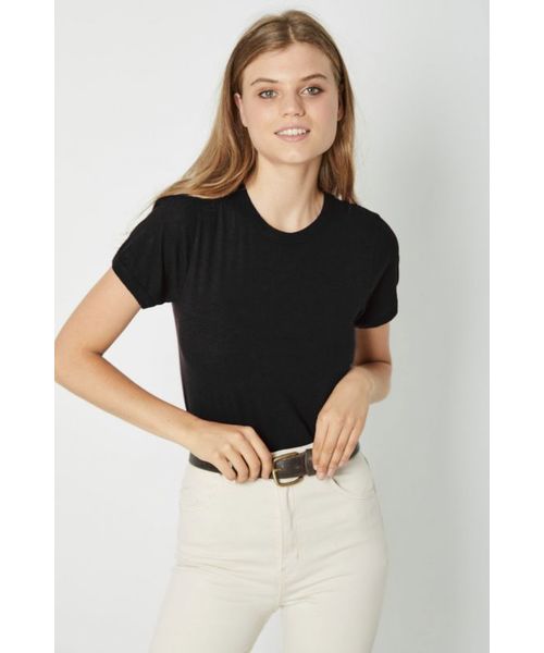ROLLA'S(ローラス)の「ROLLAS ローラス / MILLER TEE 無地スラブT / RO12991(Tシャツ/カットソー・レディース・ホワイト/ブラック/レッド・S)」の3枚目の写真