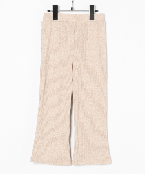 GLOBAL WORK(グローバルワーク)の「【キッズ】カットリブフレアパンツ/824476(その他パンツ・キッズ・オフホワイト/ブラック・SMALL/MEDIUM/LARGE/XX-LARGE/X-LARGE)」の2枚目の写真