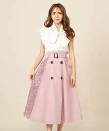 MIIA | レースコンビトレンチ風スカート(スカート)