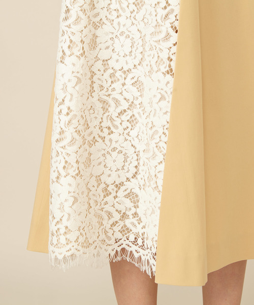 MIIA(ミーア)の「レースコンビトレンチ風スカート(スカート・レディース・カーキ/ベージュ/ピンク・FREE)」の10枚目の写真