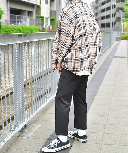 kutir（クティール）の「【ウルトラルーズシルエット】ハーフスリーブシャツ（シャツ/ブラウス・メンズ・チャコールグレー/ベージュ/ネイビー・MEDIUM/LARGE）」の9枚目の写真