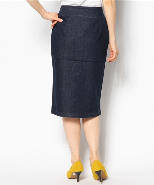 smork（スモーク）の「デニム タイトスカート（デニムスカート・レディース・ネイビー系/ブルー系・36/38）」の7枚目の写真