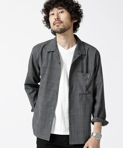 セール T W開襟シャツ シャツ ブラウス Nano Universe ナノ