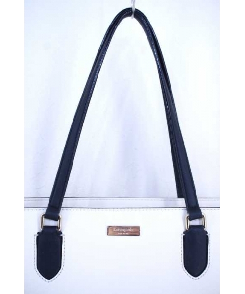 極美品　kate spade ケイトスペード　レザー　バイカラー　トートバッグ kate spade ケイトスペード ロゴ金具 バイカラー トートバッグ
