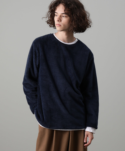 JUNRED(ジュンレッド)の「パイナップルフリースアンサンブル(アンサンブル・メンズ・ブラック/ベージュ/ネイビー/レンガ・S/M/L)」の1枚目の写真