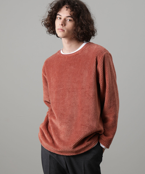 JUNRED(ジュンレッド)の「パイナップルフリースアンサンブル(アンサンブル・メンズ・ブラック/ベージュ/ネイビー/レンガ・S/M/L)」の4枚目の写真