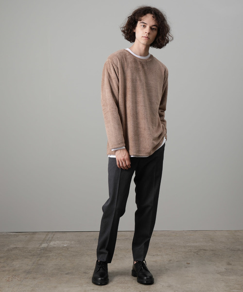 JUNRED(ジュンレッド)の「パイナップルフリースアンサンブル(アンサンブル・メンズ・ブラック/ベージュ/ネイビー/レンガ・S/M/L)」の15枚目の写真