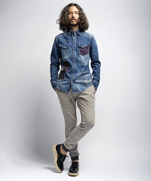 SEVESKIG（セヴシグ）の「USED REMAKE DENIM SHIRTS（シャツ/ブラウス 