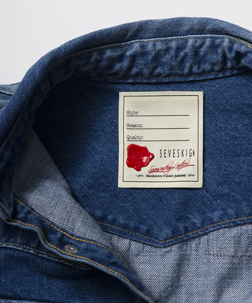 SEVESKIG（セヴシグ）の「USED REMAKE DENIM SHIRTS（シャツ/ブラウス 