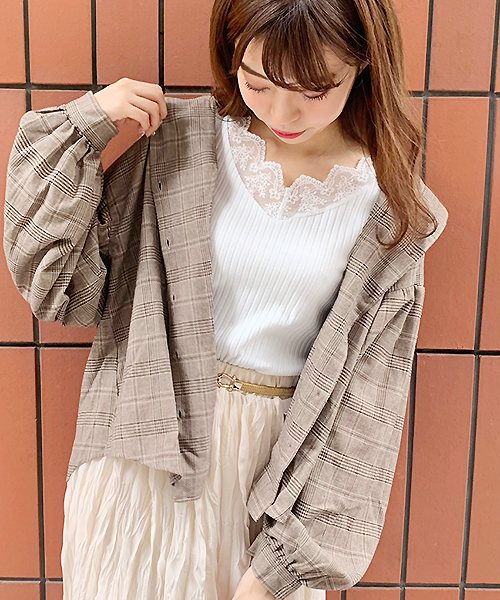 apres jour(アプレジュール)の「スカラップレースリブロンT【ZOZOTOWN限定アイテム】(Tシャツ/カットソー・レディース・ブラック/オフホワイト/モカ・フリー)」の15枚目の写真