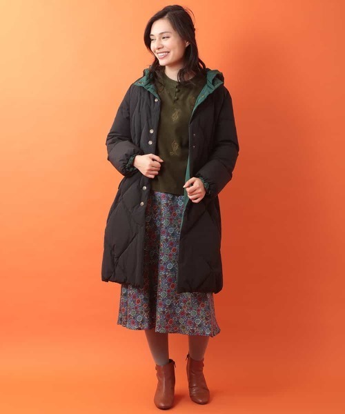 Jocomomola - 【ルルさま専用】ホコモモラ　リバーシブル　ダウン　40　白 Jocomomola - 【ルルさま専用】ホコモモラ リバーシブル ダウン
