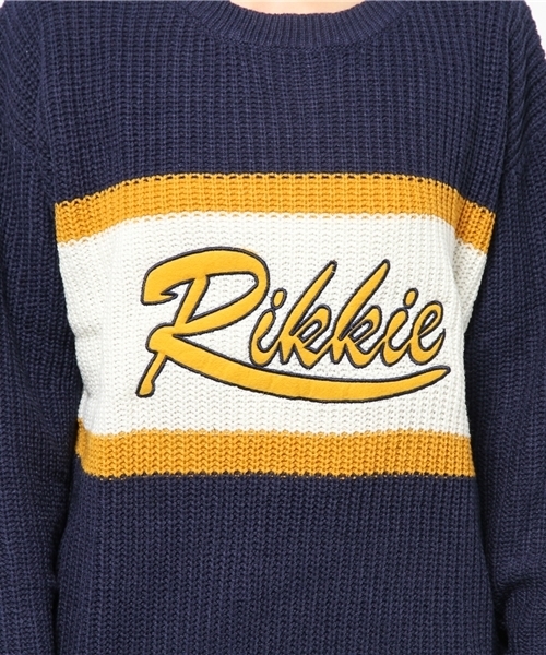 WEGO(ウィゴー)の「WEGO/ジャガ-ドワッペンニット(ニット/セーター・レディース・ネイビー/ライトピンク/ブラック・FREE)」の8枚目の写真