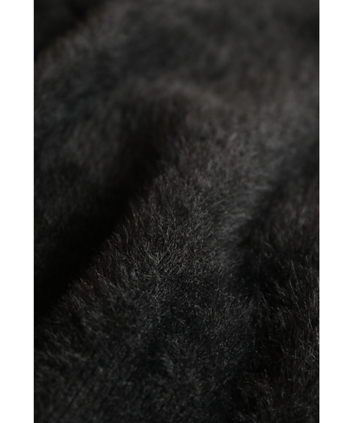 cawaii（カワイイ）の「（黒）パールの花ボタン輝くファーショートカーディガン（カーディガン/ボレロ・レディース・ブラック・FREE）」の12枚目の写真