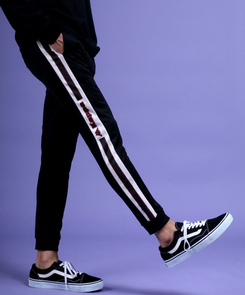 Kappa（カッパ）の「【Kappa】別注 サイドライントラックパンツ/ジョガーパンツ/ワンマイルウェア/カラーパンツ（その他パンツ・メンズ・ブラック×ホワイト/ブラック系その他/ブラック×グリーン/ブラック系その他2/ブラック系その他3/パープル/グリーン/ブラック×レッド/ブラック/ホワイト/ブラック系その他4/ブラック系その他5/ブラック系その他6/レッド/グリーン系その他/イエロー/ブルー/ブラック系その他7/レッド系その他・S/M/L/XL/LARGE/SMALL/X-LARGE/MEDIUM/S1/M1/L1/LL1/M2/LL2/S2/L2）」の9枚目の写真