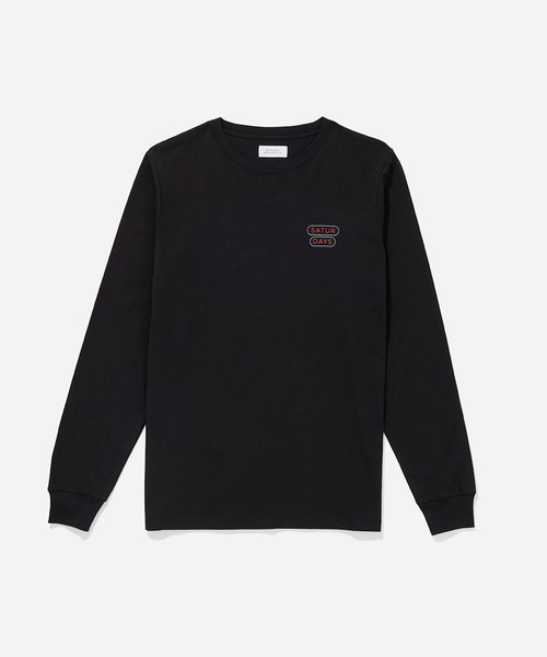 Saturdays NYC（サタデーズ ニューヨークシティ ）の「Neon Gotham L/S Tee（Tシャツ/カットソー・メンズ・ブラック・L/M/S/XL/XS）」の2枚目の写真