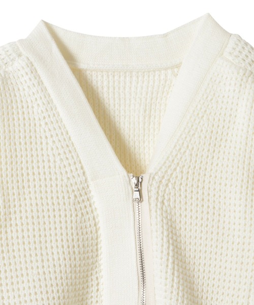 新品未使用　DIANTE ニットドッキングダウン　ホワイト White Knit Down Jaket ホワイトニットダウンジャケットの通販