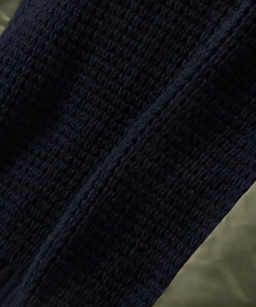 MaL.ニットドッキングブルゾン UNDERCOVER＞ニット ドッキング ジップ ブルゾン