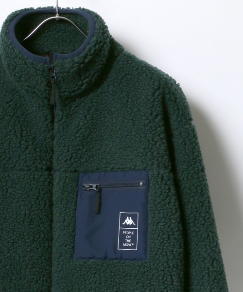 Kappa（カッパ）の「Kappa/カッパ 別注 オーバーサイズ シープボアジャケット レディース メンズ ブルゾン/ボアフリースジャケット（ブルゾン・メンズ・ベージュ/オフホワイト/モカ/ブラック/グリーン/ライトベージュ/ブラック系その他/ホワイト系その他/ブラック系その他3/ブラック系その他2/チャコールグレー/アイボリー/ブラック系その他4・M/L/XL/S）」の13枚目の写真