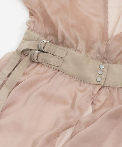 &g'aime（アンジェム）の「【&g'aime】楊柳シアーワンピース/シースルーワンピース（ワンピース・レディース・ホワイト/ブラック/ベージュ・FREE）」の20枚目の写真