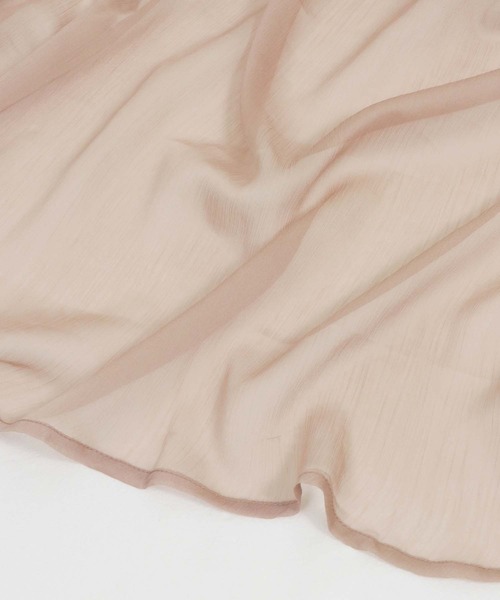 &g'aime（アンジェム）の「【&g'aime】楊柳シアーワンピース/シースルーワンピース（ワンピース・レディース・ホワイト/ブラック/ベージュ・FREE）」の6枚目の写真