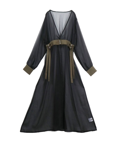 &g'aime（アンジェム）の「【&g'aime】楊柳シアーワンピース/シースルーワンピース（ワンピース・レディース・ホワイト/ブラック/ベージュ・FREE）」の21枚目の写真