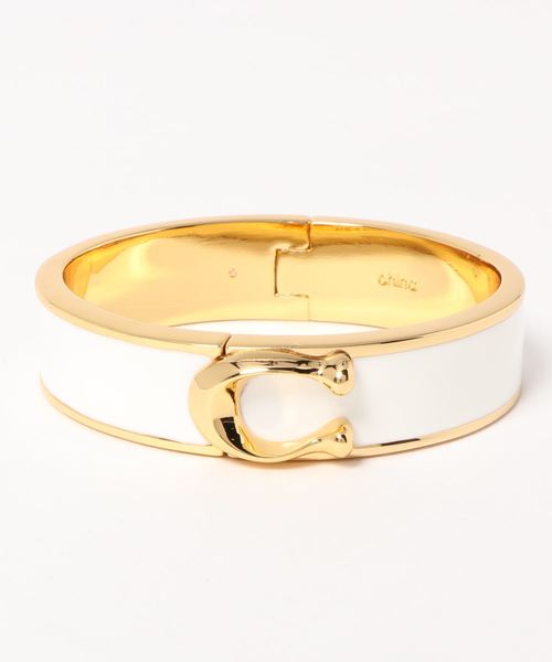 COACH（コーチ）の「【コーチ】シグネチャーラージ ヒンジド バングル（75780 GD/HA）（バングル/リストバンド）」 WEAR