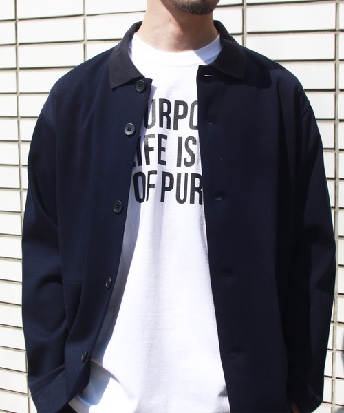 blank by words(ブランクバイワーズ)の「「THE PURPOSE OF」 TEE(Tシャツ/カットソー・メンズ・ホワイト・SMALL/LARGE/MEDIUM)」の9枚目の写真