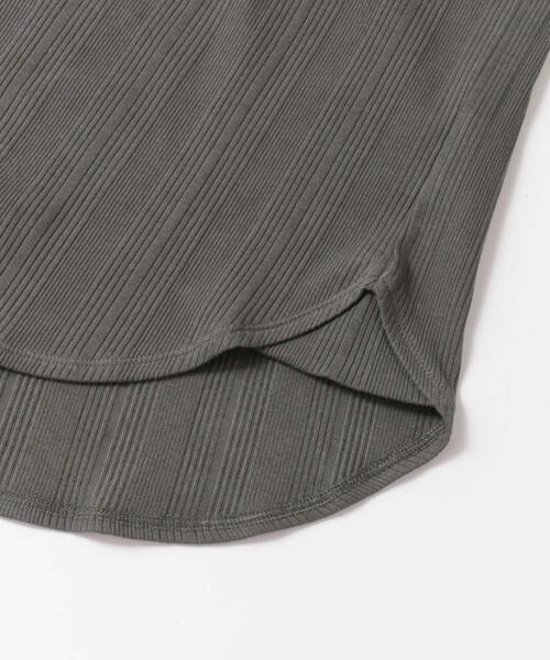 LAATO（ラート）の「2WAY RIB LONG T-SHIRTS（Tシャツ/カットソー・レディース・オフホワイト/ブラック/ベージュ/チャコールグレー/ブラウン・FREE）」の16枚目の写真