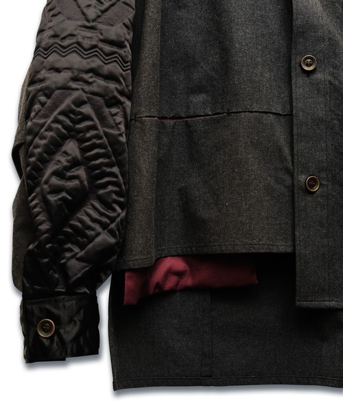 masterkey（マスターキー）の「ms4331-BUMP-SHIRTS（シャツ/ブラウス・メンズ・ベージュ/ブラック・2/1）」の6枚目の写真