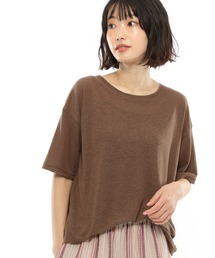 LAKOLE | リネンMIXボクシーTシャツ / LAKOLE(Tシャツ/カットソー)