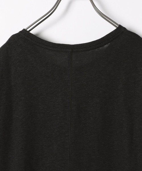 LAKOLE（ラコレ）の「リネンMIXボクシーTシャツ / LAKOLE（Tシャツ/カットソー・レディース・ホワイト/サンドグレー/レッド/ネイビー/ブラック/ブラウン・SMALL/MEDIUM）」の8枚目の写真