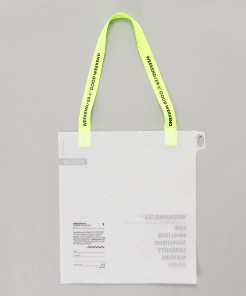 WEEKEND(ER)(ウィークエンダー)の「WEEKEND(ER)/ウィークエンダー GHOST-TEX FLAT TOTE(トートバッグ・レディース・ライトグリーン/ベージュ・FREE)」の12枚目の写真