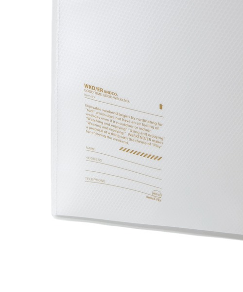 WEEKEND(ER)(ウィークエンダー)の「WEEKEND(ER)/ウィークエンダー GHOST-TEX FLAT TOTE(トートバッグ・レディース・ライトグリーン/ベージュ・FREE)」の9枚目の写真