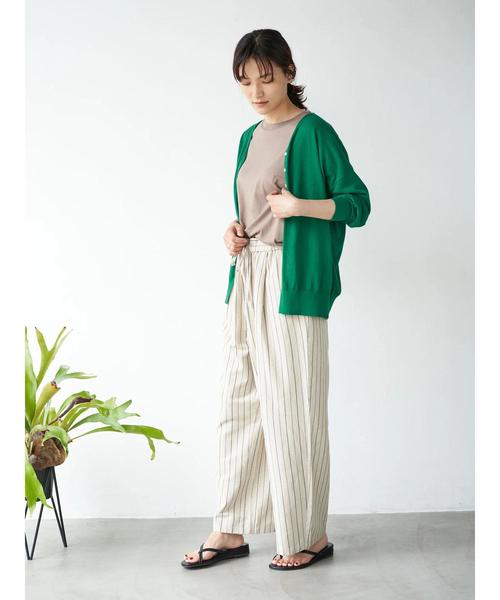 AMERICAN HOLIC（アメリカンホリック）の「Vネック2WAYニットカーディガン　＊〇（カーディガン/ボレロ・レディース・ブラック/ネイビー/ベージュ/イエロー/グリーン/ピンク/アイボリー・MEDIUM/LARGE）」の17枚目の写真