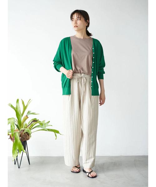 AMERICAN HOLIC（アメリカンホリック）の「Vネック2WAYニットカーディガン　＊〇（カーディガン/ボレロ・レディース・ブラック/ネイビー/ベージュ/イエロー/グリーン/ピンク/アイボリー・MEDIUM/LARGE）」の18枚目の写真