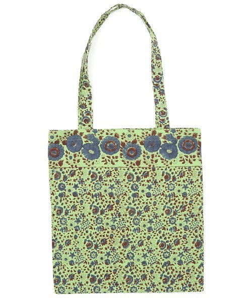 チチカカ（チチカカ）の「ブロックプリントエコトートバッグ（エコバッグ/サブバッグ・レディース・レッド/イエロー/グリーン・FREE）」の2枚目の写真